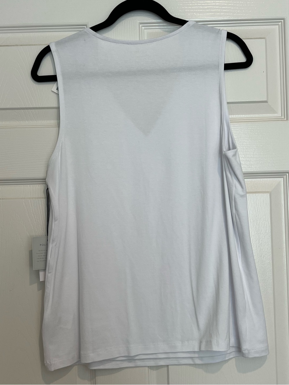 Cupio White V-Neck Sleeveless Tank - Picture 2 of 3